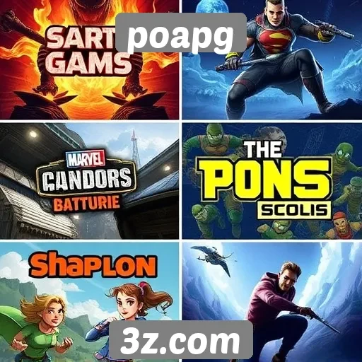 Comparativo de jogos populares disponíveis no poapg