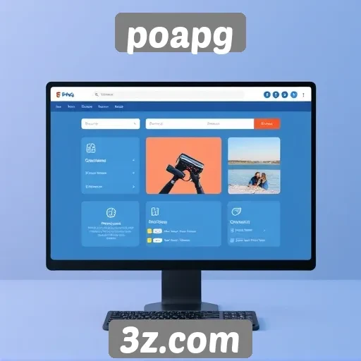 Análise da interface do usuário do site poapg